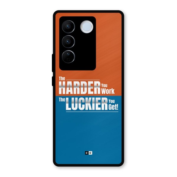 Hard Luck Metal Back Case for Vivo V27 Pro