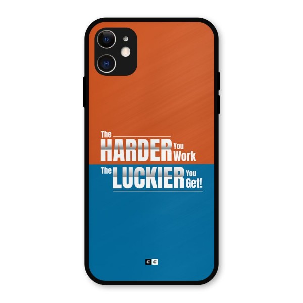 Hard Luck Metal Back Case for iPhone 11