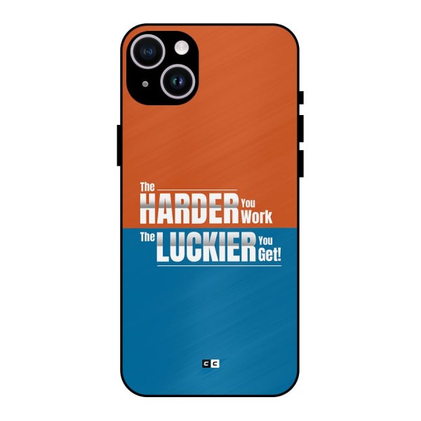 Hard Luck Metal Back Case for iPhone 14 Plus