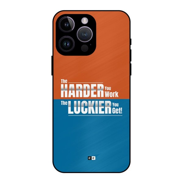 Hard Luck Metal Back Case for iPhone 14 Pro Max