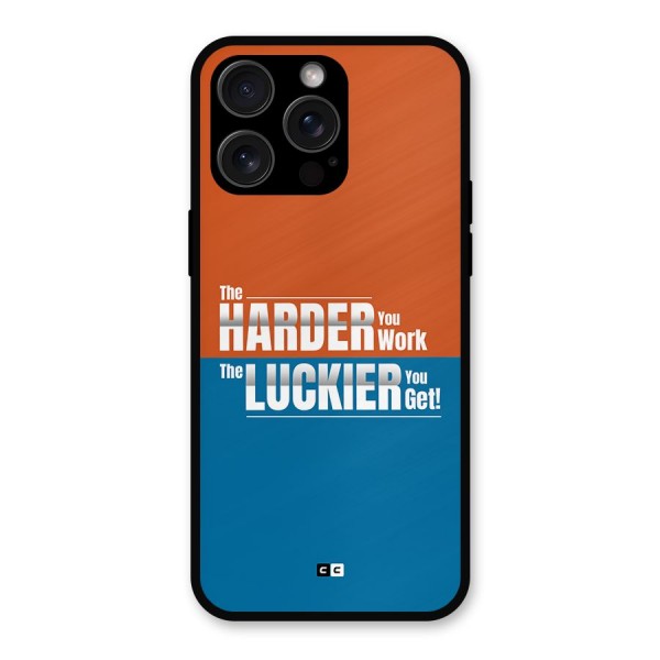 Hard Luck Metal Back Case for iPhone 15 Pro Max