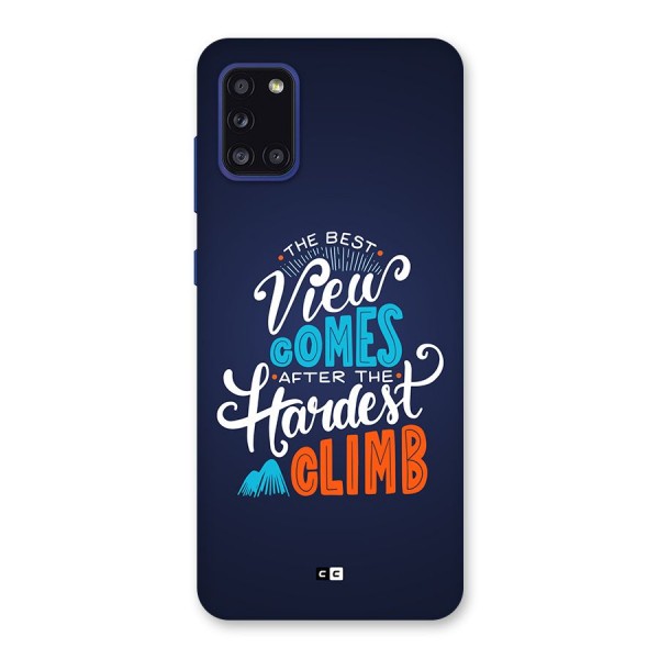 Hardest Climb Back Case for Galaxy A31