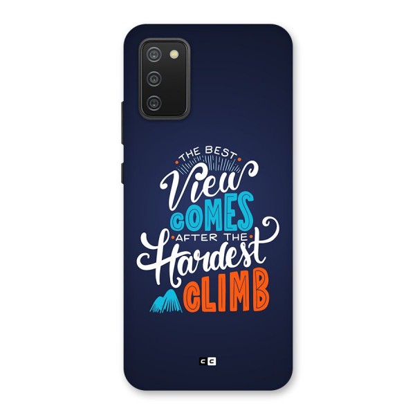 Hardest Climb Back Case for Galaxy F02s