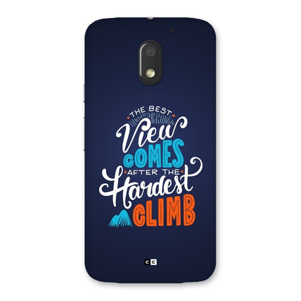 Hardest Climb Back Case for Moto E3 Power