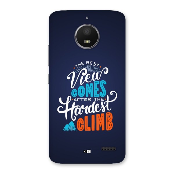 Hardest Climb Back Case for Moto E4