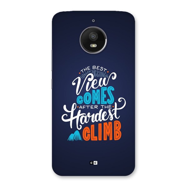 Hardest Climb Back Case for Moto E4 Plus