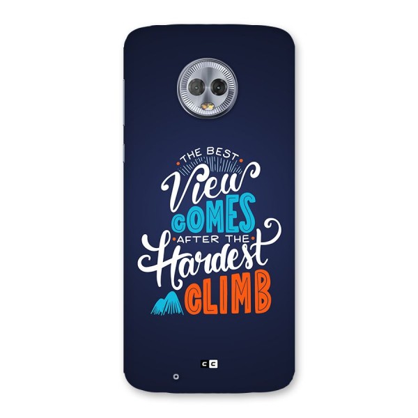 Hardest Climb Back Case for Moto G6