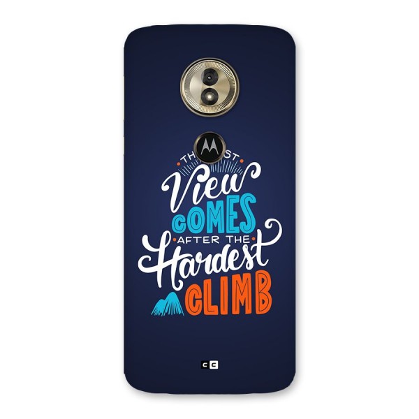 Hardest Climb Back Case for Moto G6 Play