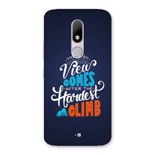 Hardest Climb Back Case for Moto M