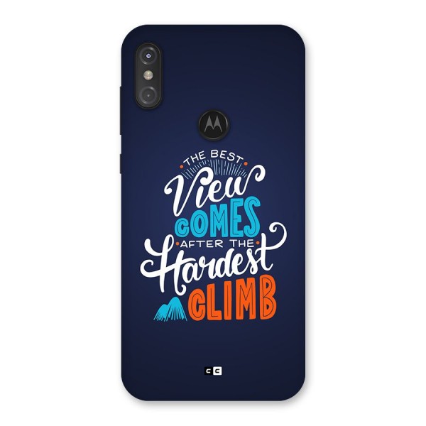 Hardest Climb Back Case for Motorola One Power