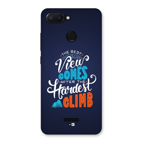 Hardest Climb Back Case for Redmi 6