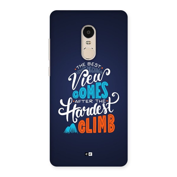 Hardest Climb Back Case for Redmi Note 4