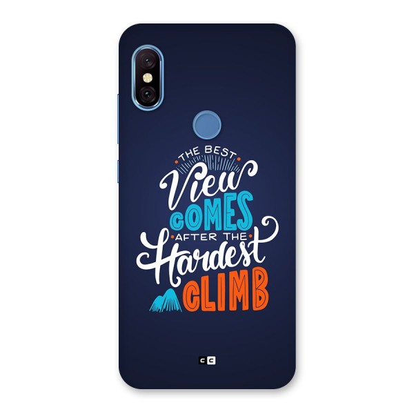 Hardest Climb Back Case for Redmi Note 6 Pro