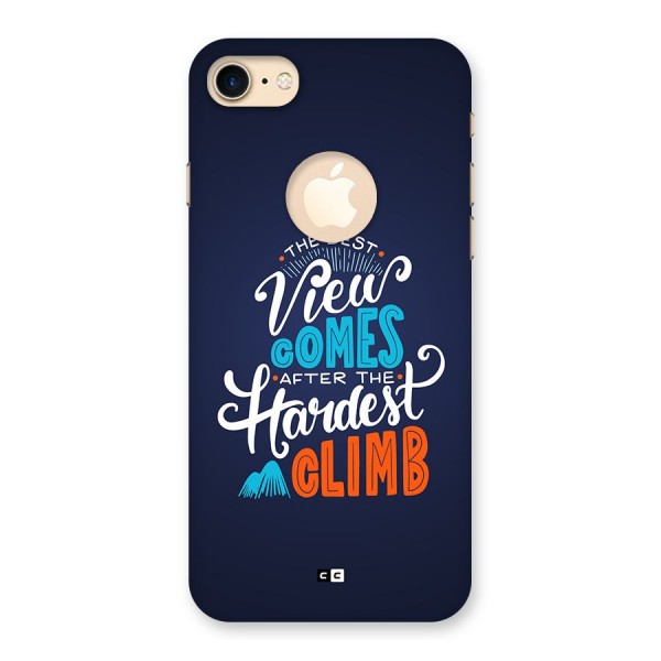 Hardest Climb Back Case for iPhone 8 Logo Cut