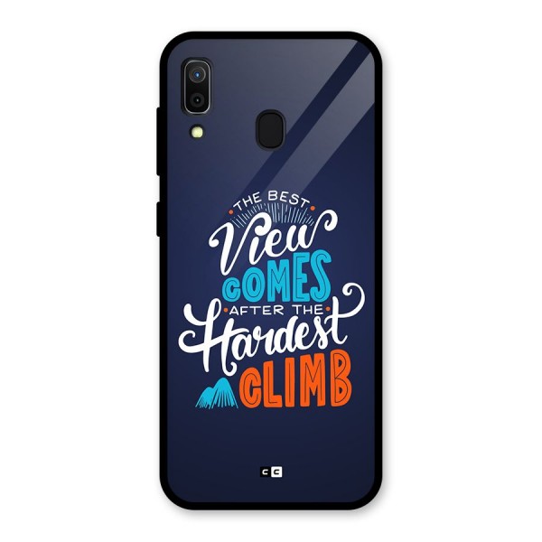 Hardest Climb Glass Back Case for Galaxy A30