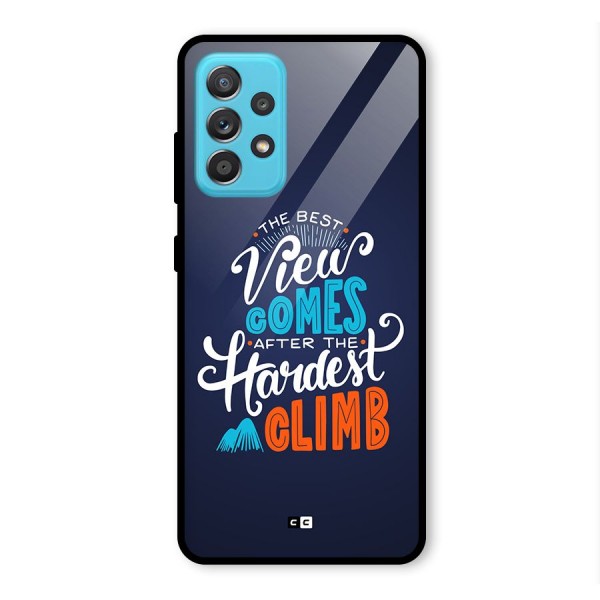 Hardest Climb Glass Back Case for Galaxy A52