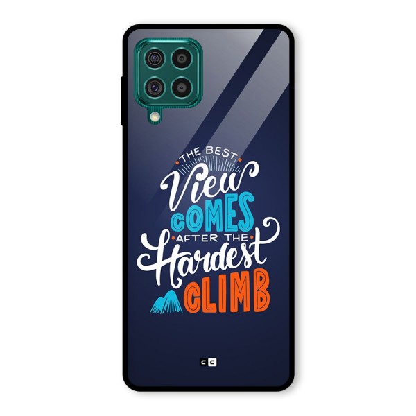 Hardest Climb Glass Back Case for Galaxy F62