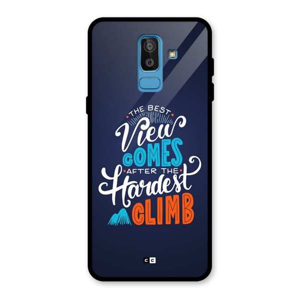 Hardest Climb Glass Back Case for Galaxy J8