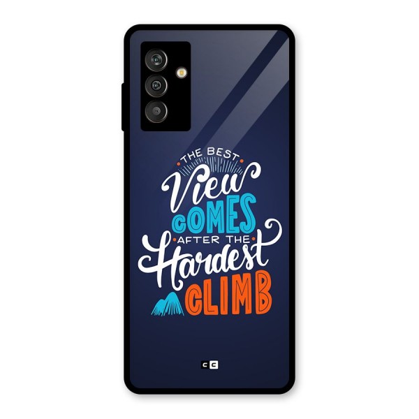 Hardest Climb Glass Back Case for Galaxy M13