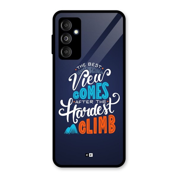 Hardest Climb Glass Back Case for Galaxy M14 5G