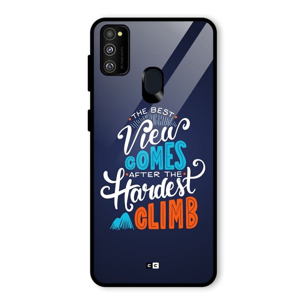 Hardest Climb Glass Back Case for Galaxy M21