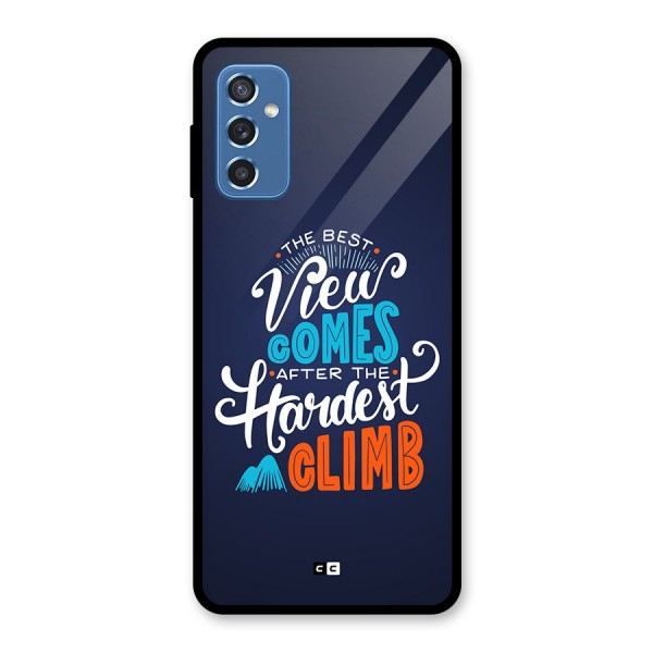 Hardest Climb Glass Back Case for Galaxy M52 5G