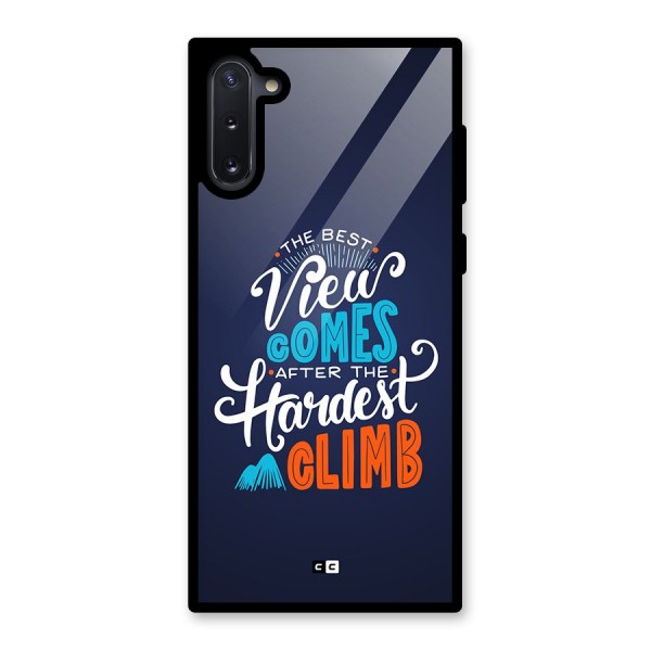 Hardest Climb Glass Back Case for Galaxy Note 10