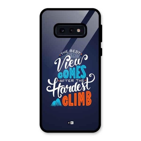 Hardest Climb Glass Back Case for Galaxy S10e