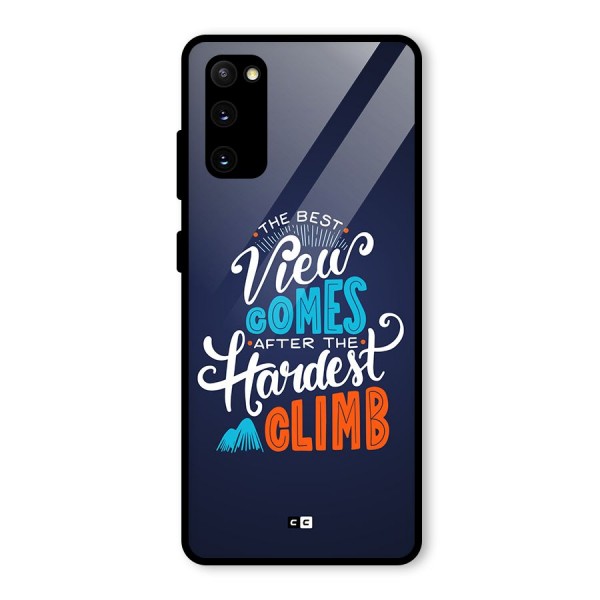 Hardest Climb Glass Back Case for Galaxy S20 FE 5G