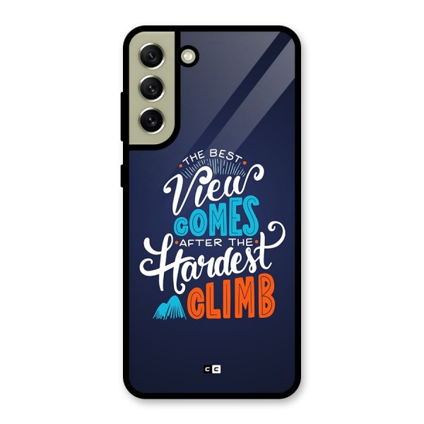 Hardest Climb Glass Back Case for Galaxy S21 FE 5G