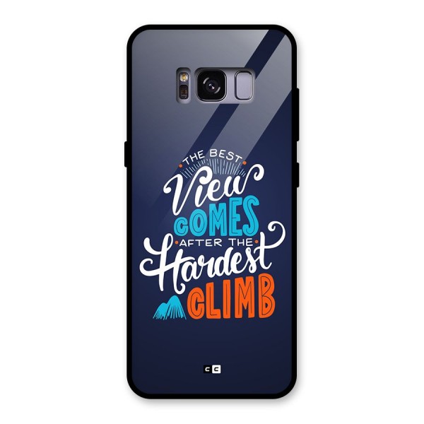 Hardest Climb Glass Back Case for Galaxy S8