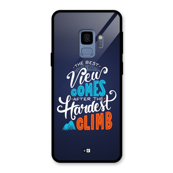 Hardest Climb Glass Back Case for Galaxy S9