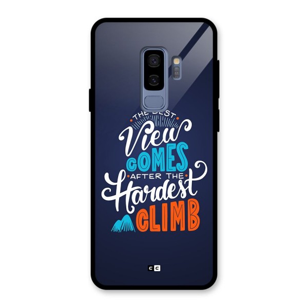 Hardest Climb Glass Back Case for Galaxy S9 Plus