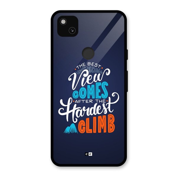 Hardest Climb Glass Back Case for Google Pixel 4a