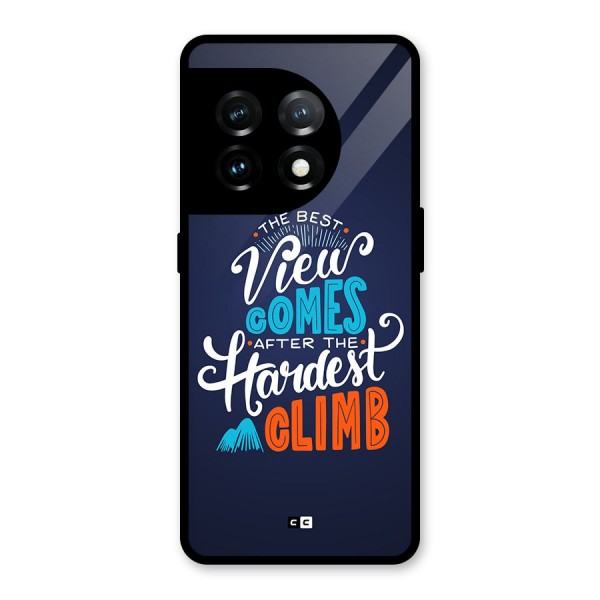 Hardest Climb Glass Back Case for OnePlus 11