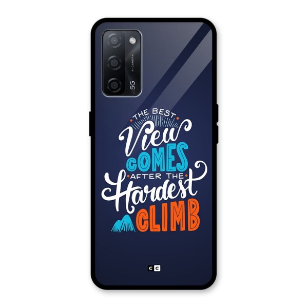 Hardest Climb Glass Back Case for Oppo A53s 5G