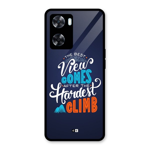 Hardest Climb Glass Back Case for Oppo A77