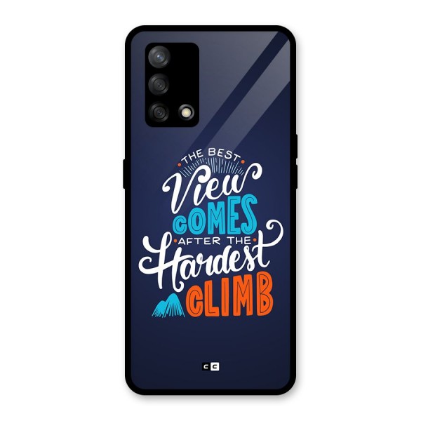 Hardest Climb Glass Back Case for Oppo F19