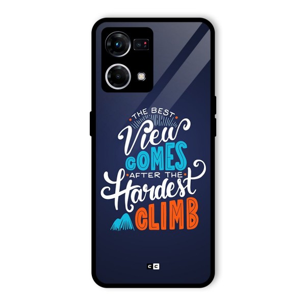 Hardest Climb Glass Back Case for Oppo F21 Pro 5G