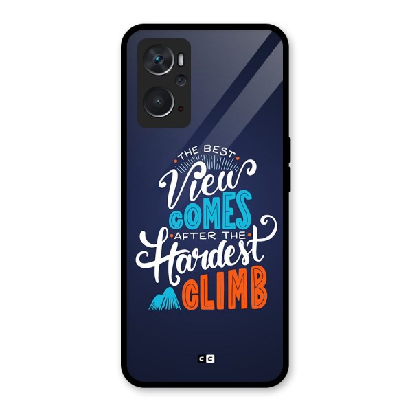 Hardest Climb Glass Back Case for Oppo K10 4G