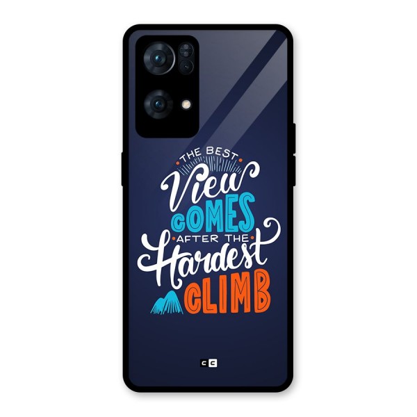 Hardest Climb Glass Back Case for Oppo Reno7 Pro 5G