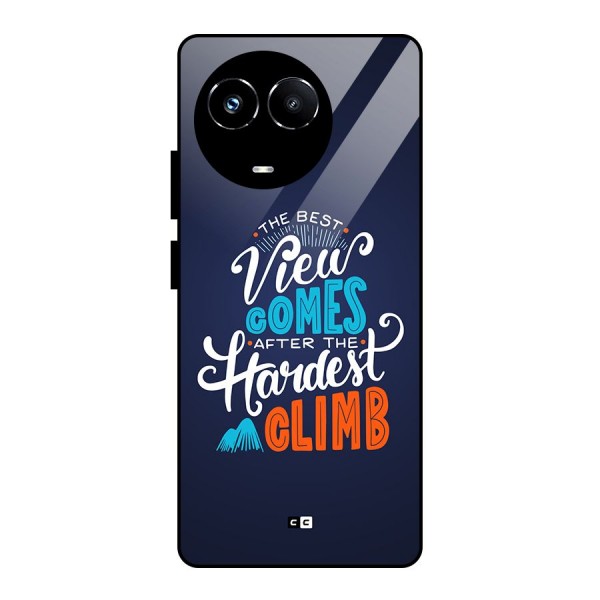 Hardest Climb Glass Back Case for Realme 11X