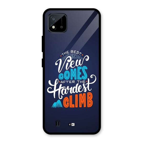 Hardest Climb Glass Back Case for Realme C11 2021