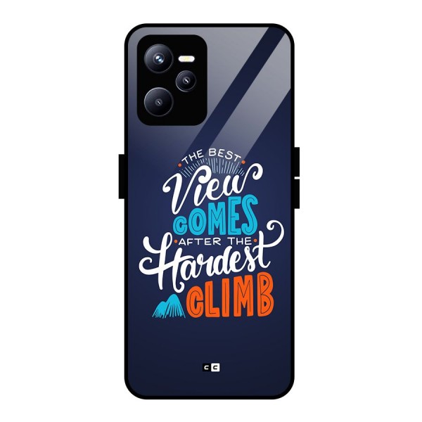 Hardest Climb Glass Back Case for Realme C35