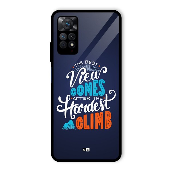 Hardest Climb Glass Back Case for Redmi Note 11 Pro