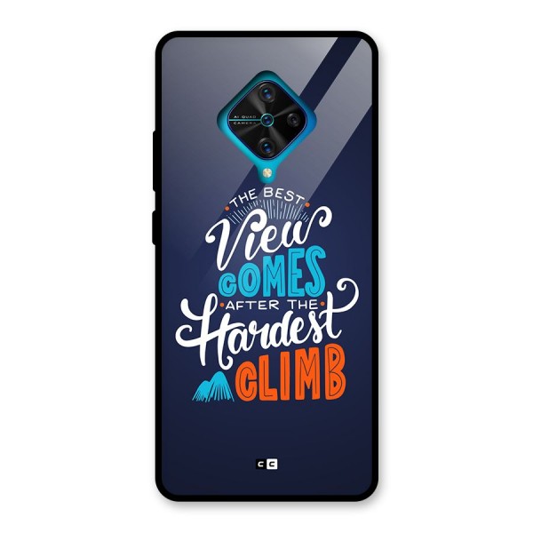 Hardest Climb Glass Back Case for Vivo S1 Pro