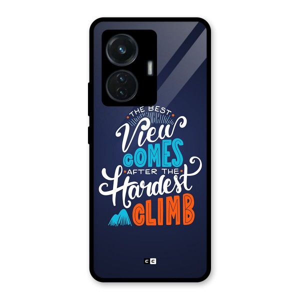 Hardest Climb Glass Back Case for Vivo T1 44W