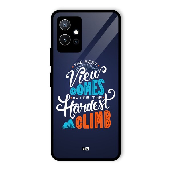 Hardest Climb Glass Back Case for Vivo T1 5G