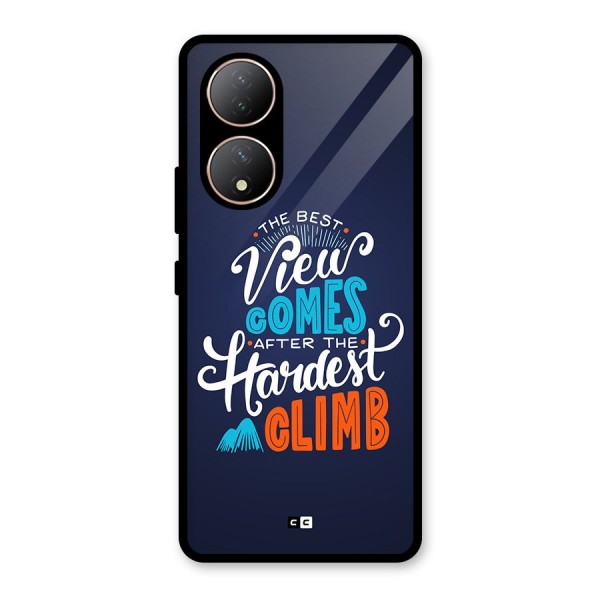 Hardest Climb Glass Back Case for Vivo T2