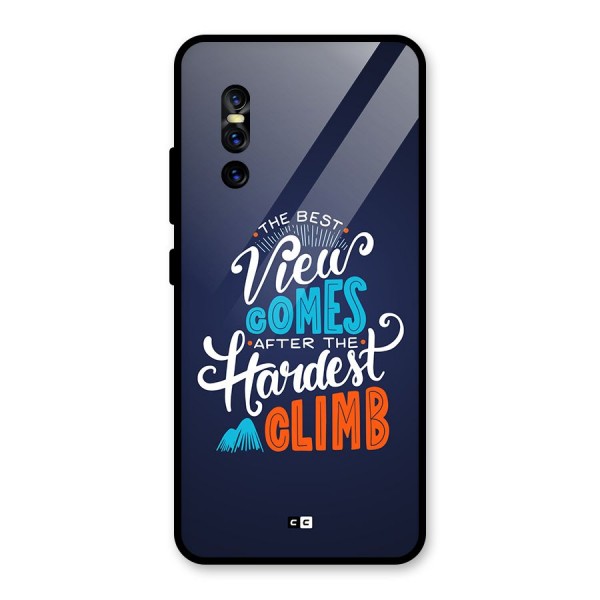 Hardest Climb Glass Back Case for Vivo V15 Pro